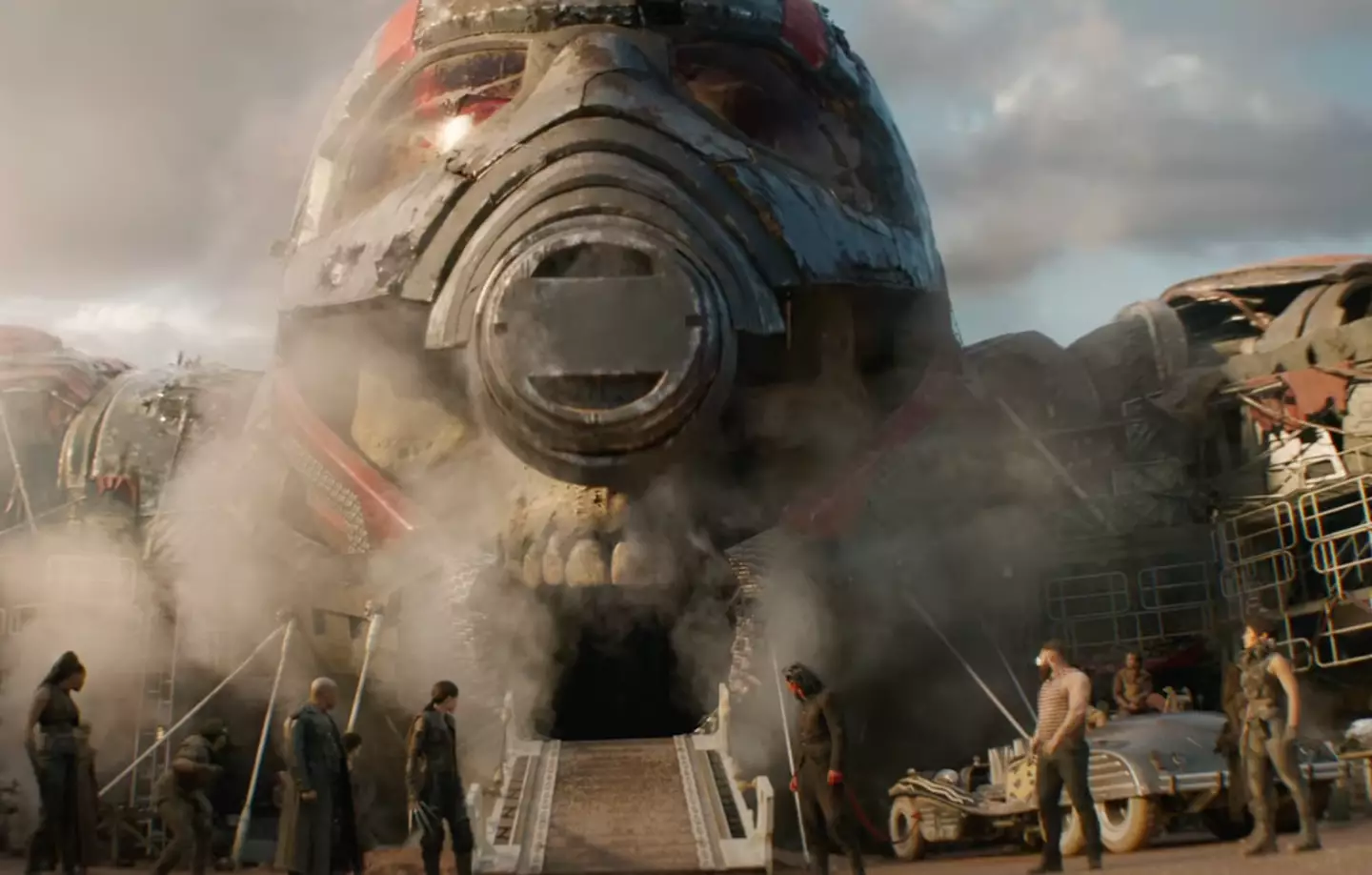 A skull can clearly be seen inside the helmet. (Marvel Studios), Deadpool 3 preview