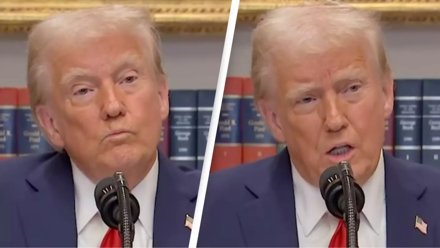 Trump has bizarre 4-word response to reporter who asked why he pardoned someone who assaulted a police officer