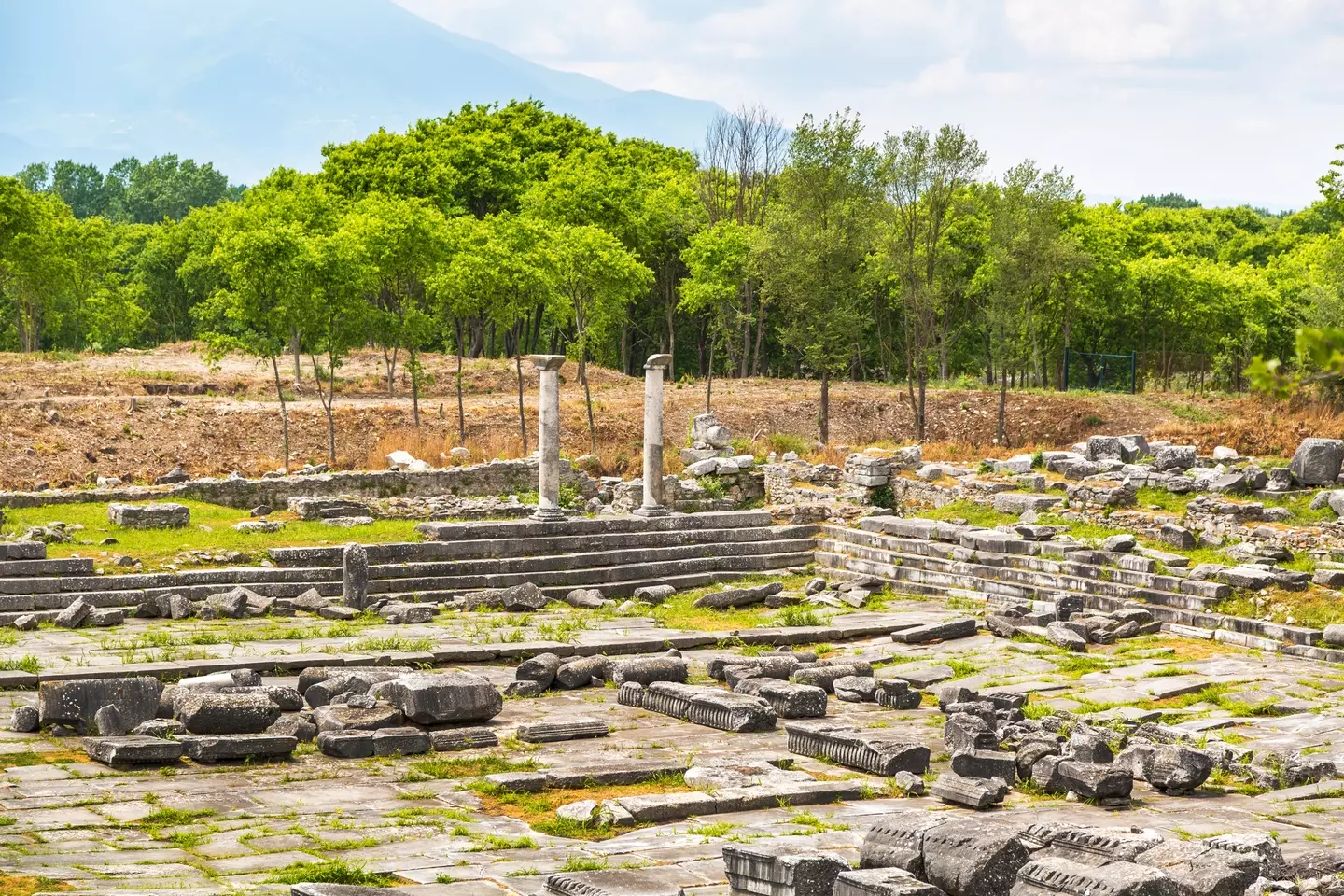 The dig took place near the ancient city of Philippi.
