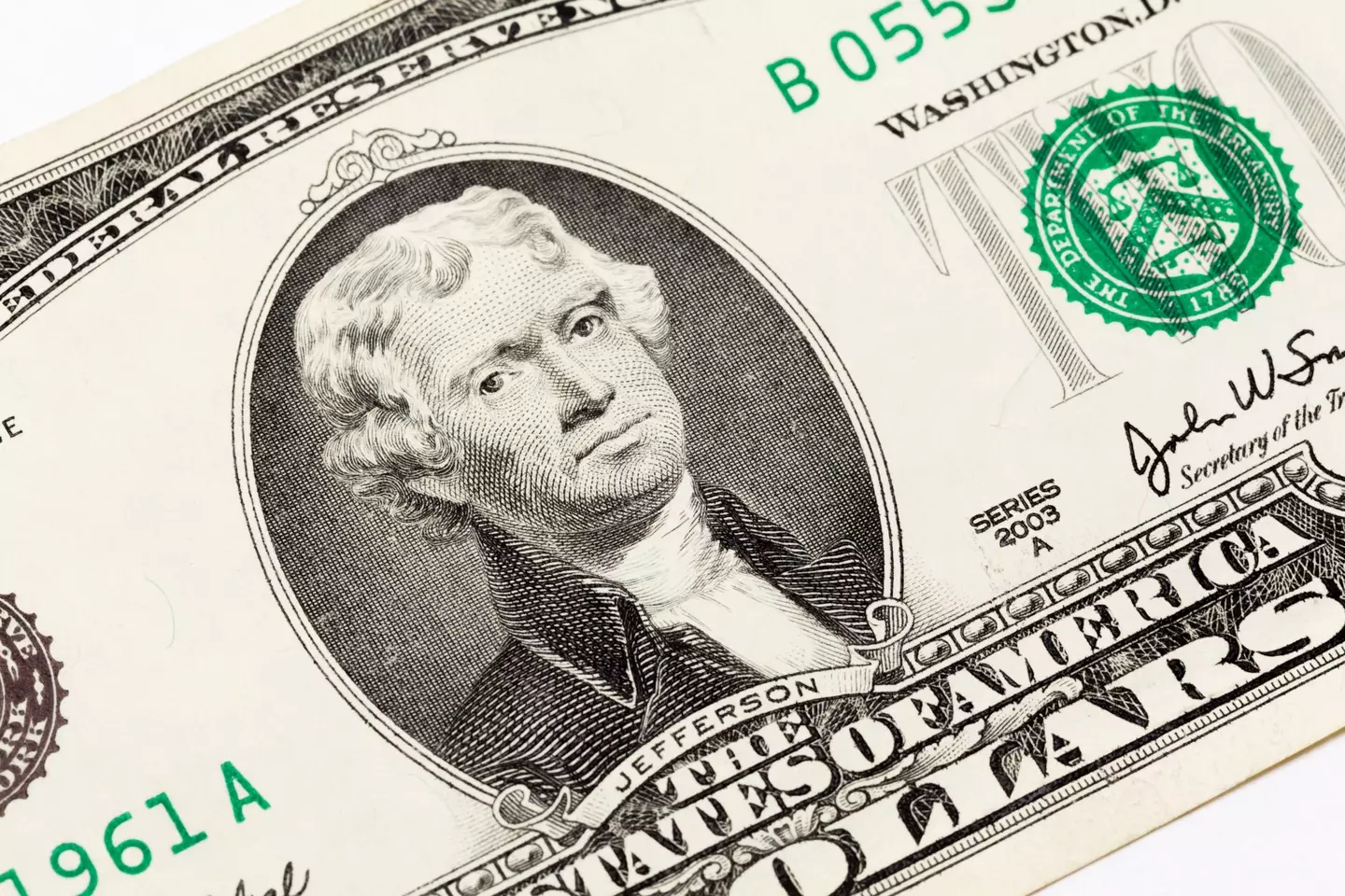 Check the serial number on your $2 bill.