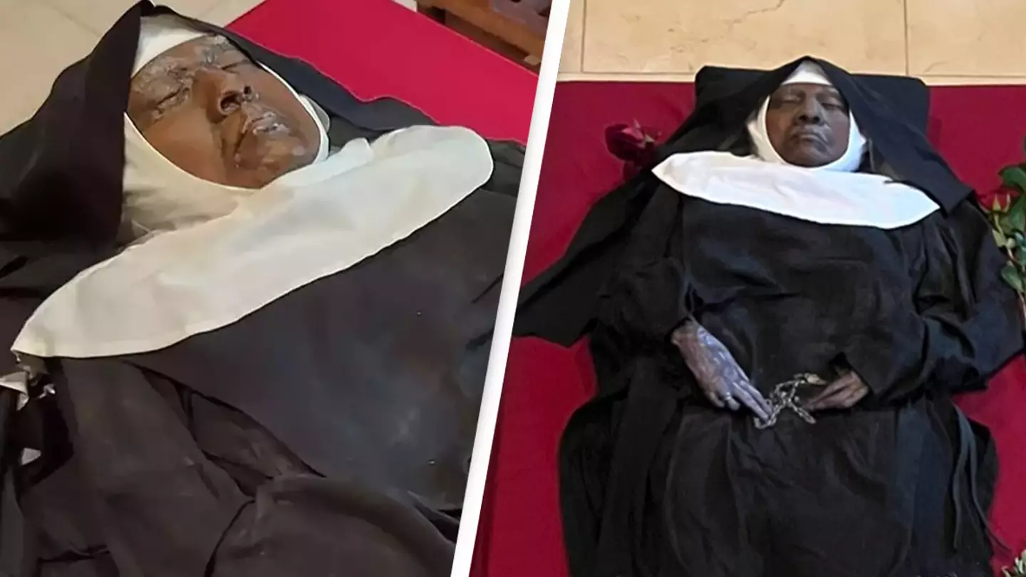 Huge crowds visit body of 'miracle' nun whose body shows no sign of decay years after death