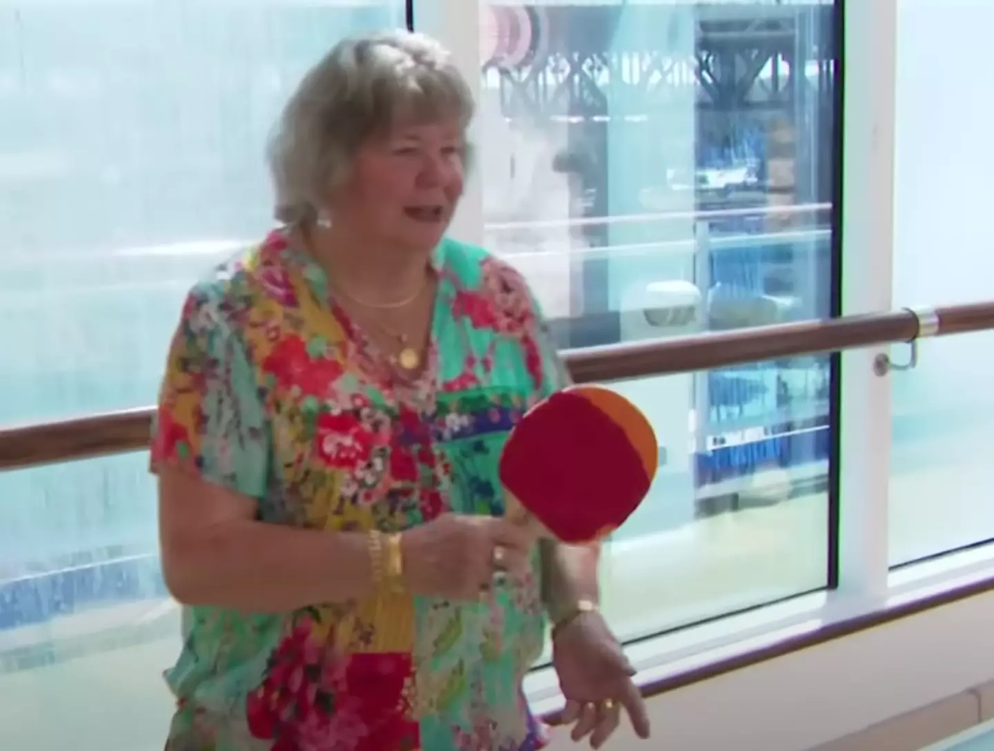 Jess and Marty start each day with a game of table tennis.