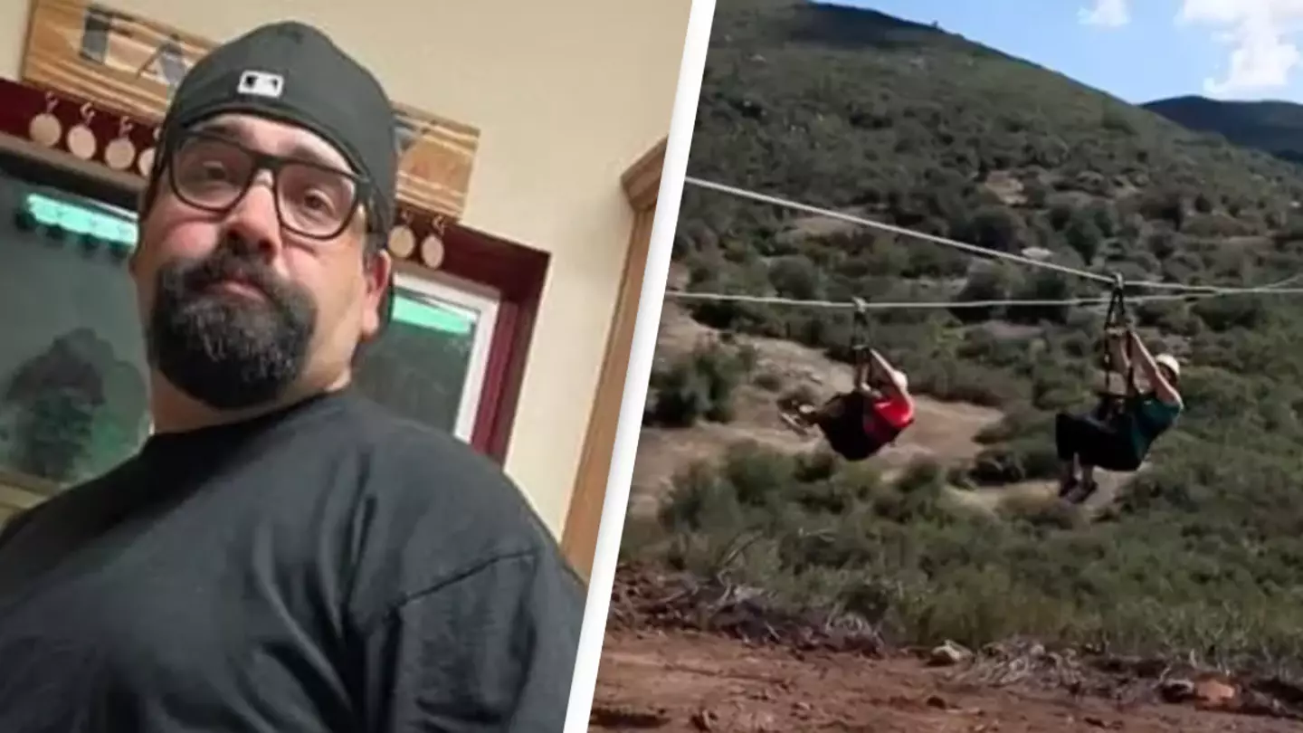 Heroic zip-line worker fell to his death to save customer who slid off platform
