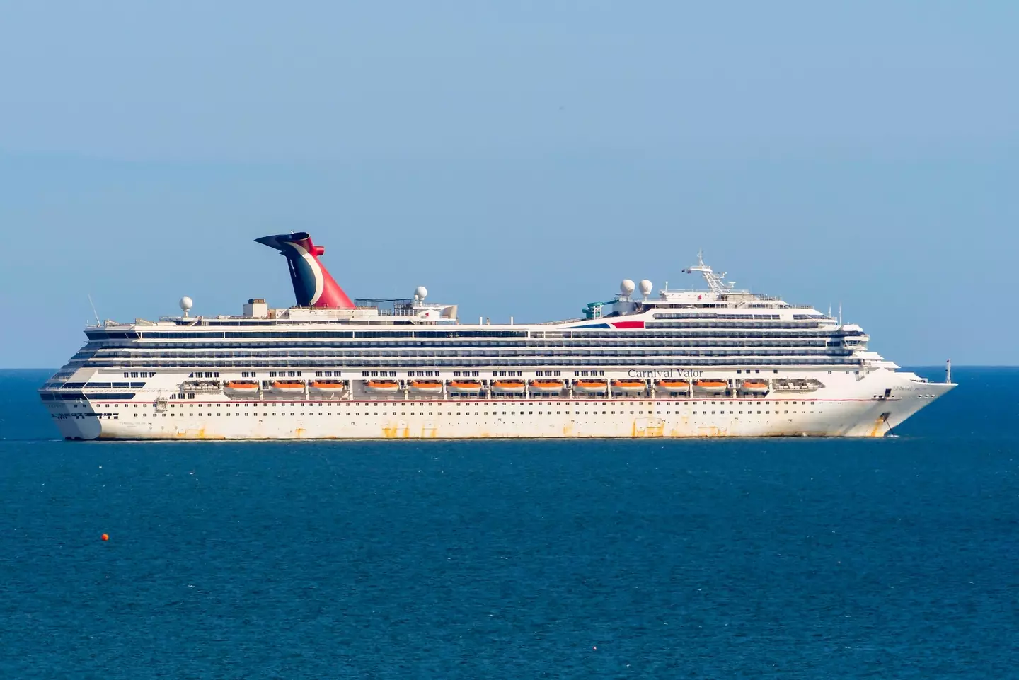 The boat turned around to perform a search-and-rescue operation to find the man according to a passenger.