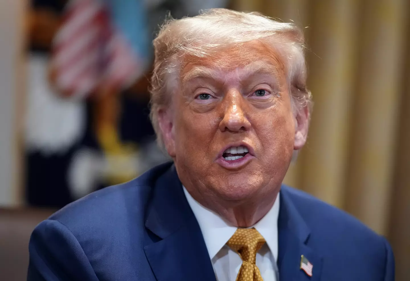 Donald Trump reportedly issued a threat to Putin and admitted the Russian leader didn't believe him (Andrew Harnik/Getty Images)