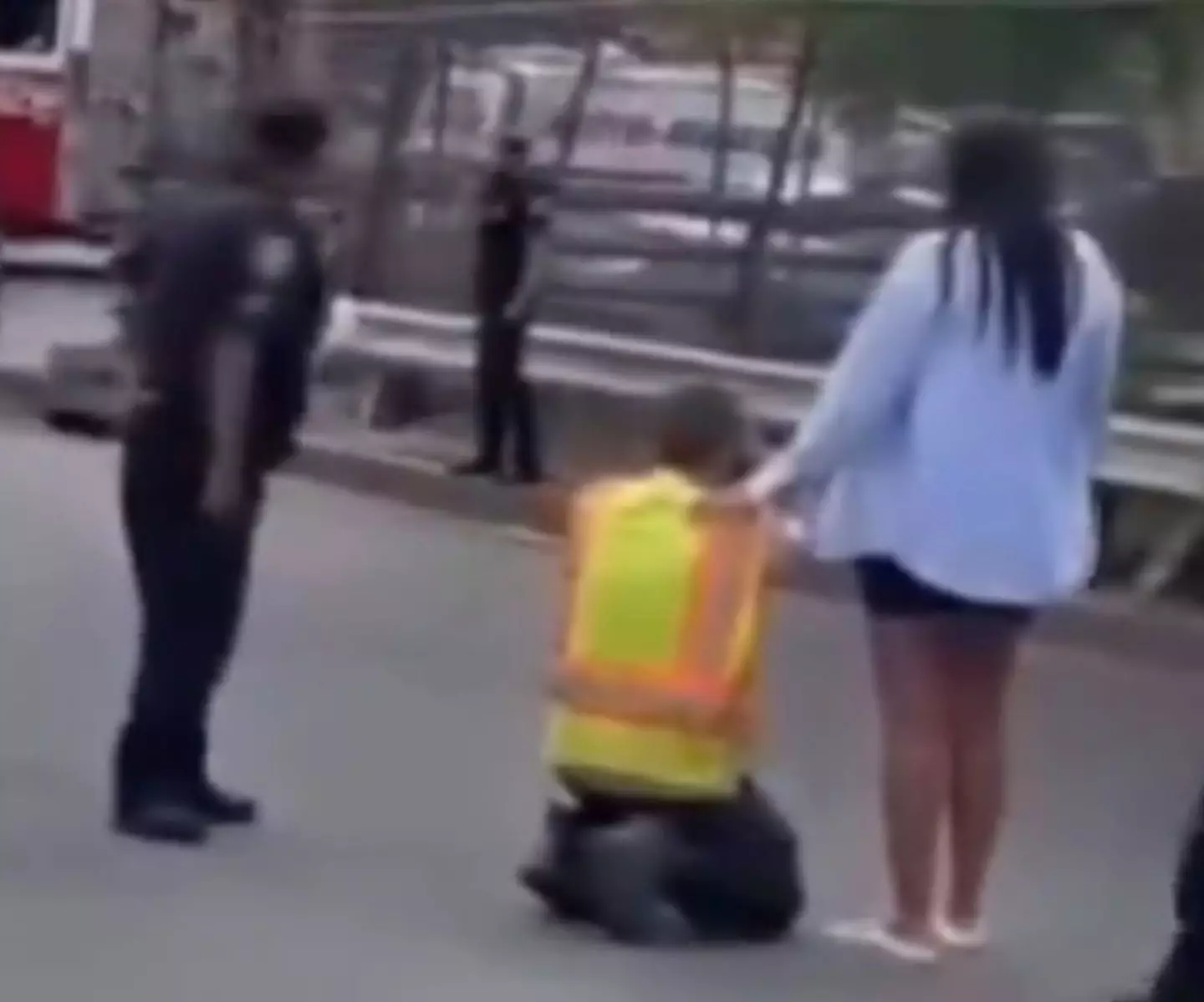 Footage shows the aftermath of the crash. (NYC Scoop/X)
