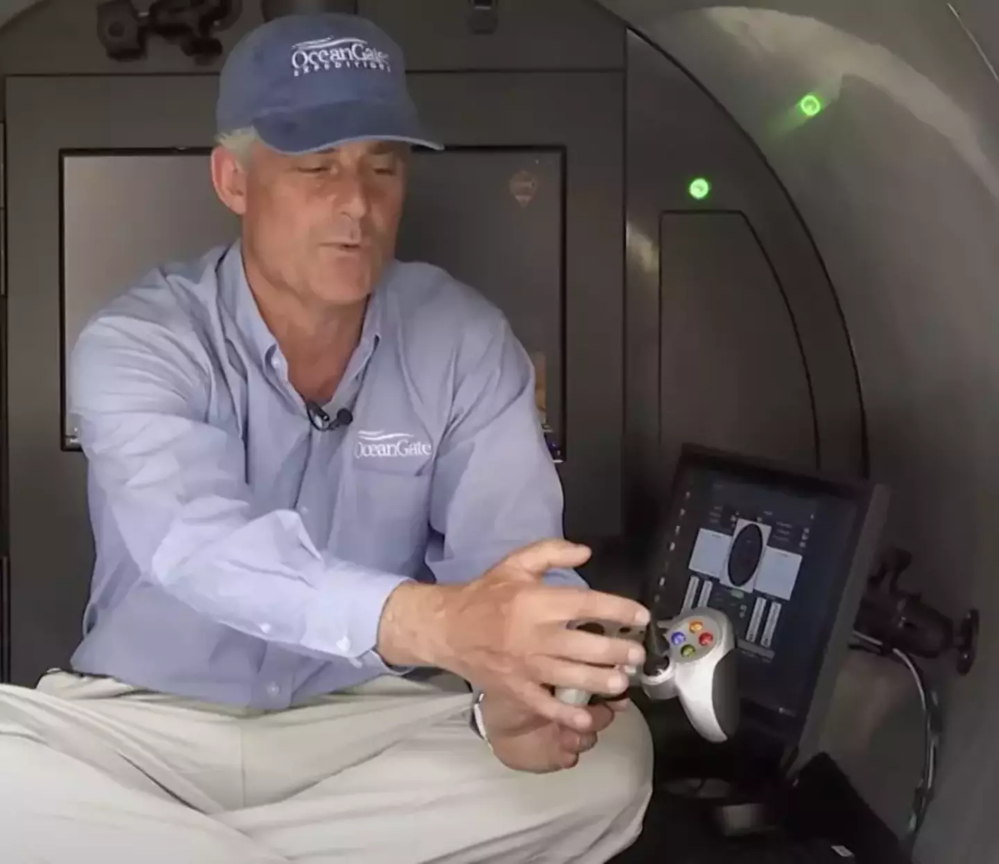 The vessel is controlled with a modified gaming controller.