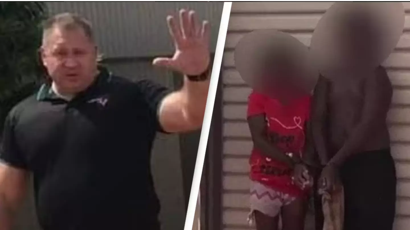 Man accused of cable-tying three children in shocking viral video explains why he did it