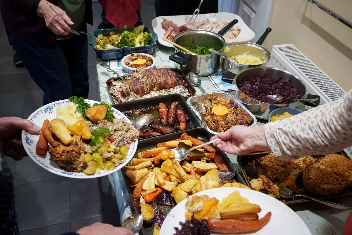 Piling your plate high might be a Christmas tradition but it can fill some with anxiety (Richard Baker/In Pictures via Getty Images)