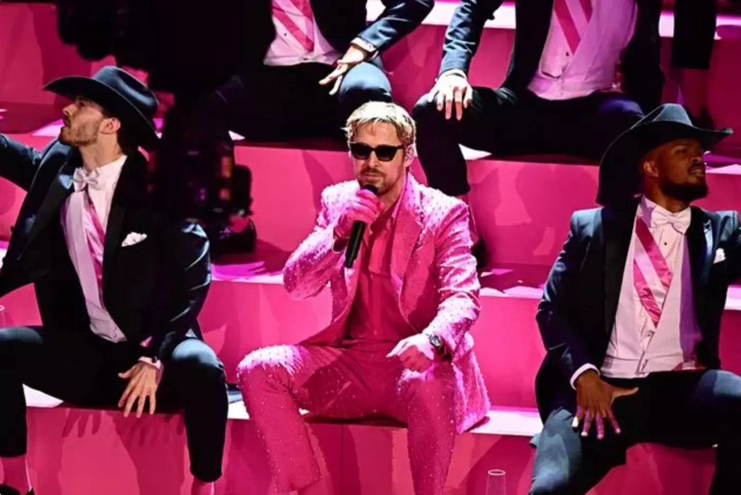 Ryan Gosling took his 'kenergy' to the Oscars stage. Credit:PATRICK T. FALLON/AFP via Getty