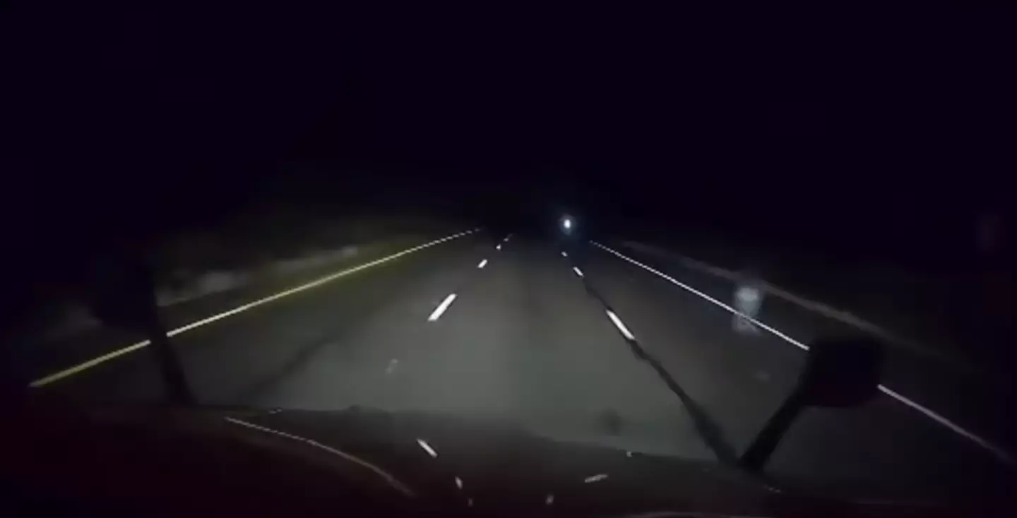 The ghost was seen on a Phoenix highway in the early hours of the morning (FOX/William Church)