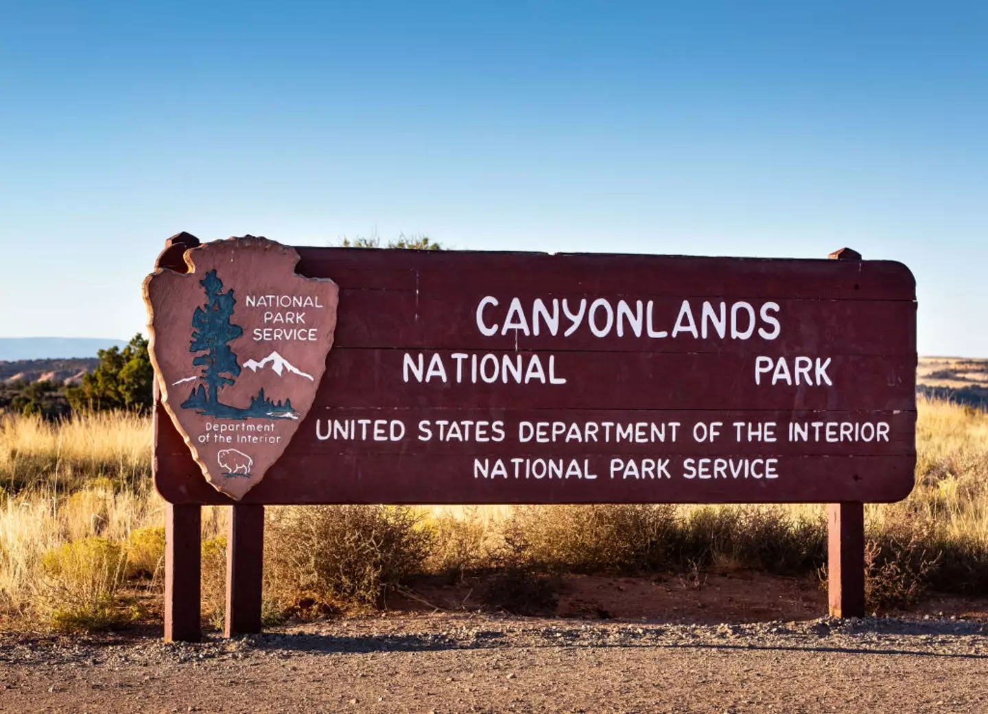 The Wisconsin father and daughter duo were hiking in Canyonlands National Park, Utah. (George Rose/Getty Images)