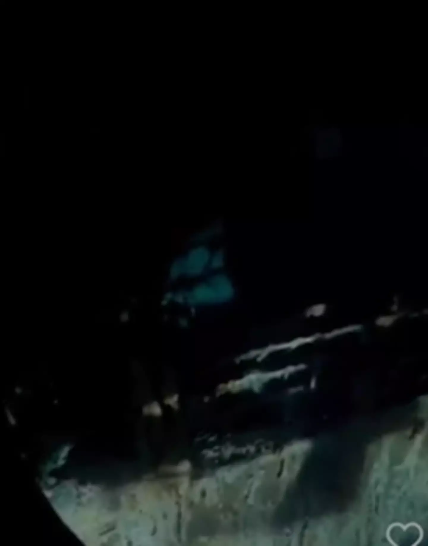 The lights went out leaving an eerie scene behind (TikTok/ @titanicfansofficial)