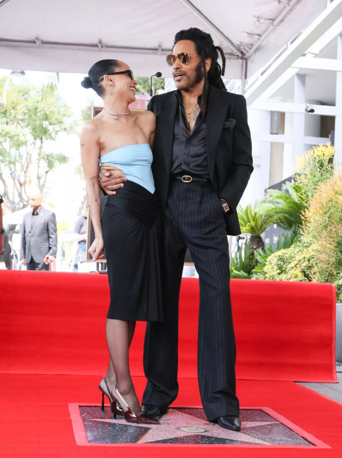 Kravitz had his daughter, Zoe, as one of the guest speakers at his ceremony: