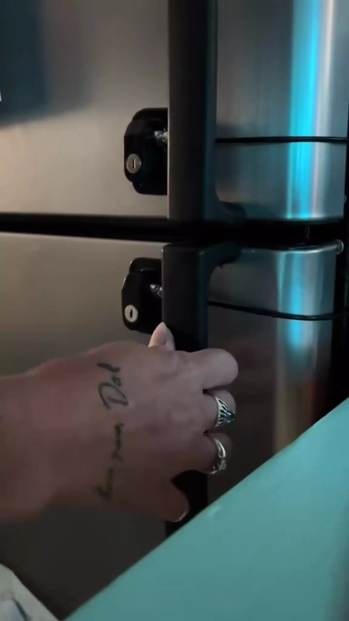 Courtney Graham is forced to lock her fridge every night before going to bed (Kennedy)