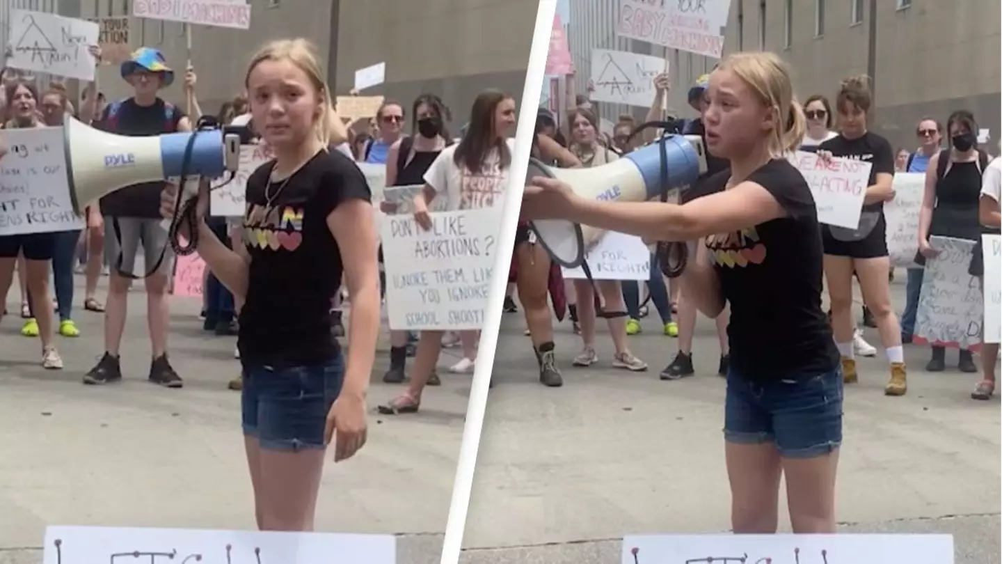 11-Year-Old Girl's Impassioned Speech About Roe V Wade Leaves Astonished Crowd Cheering