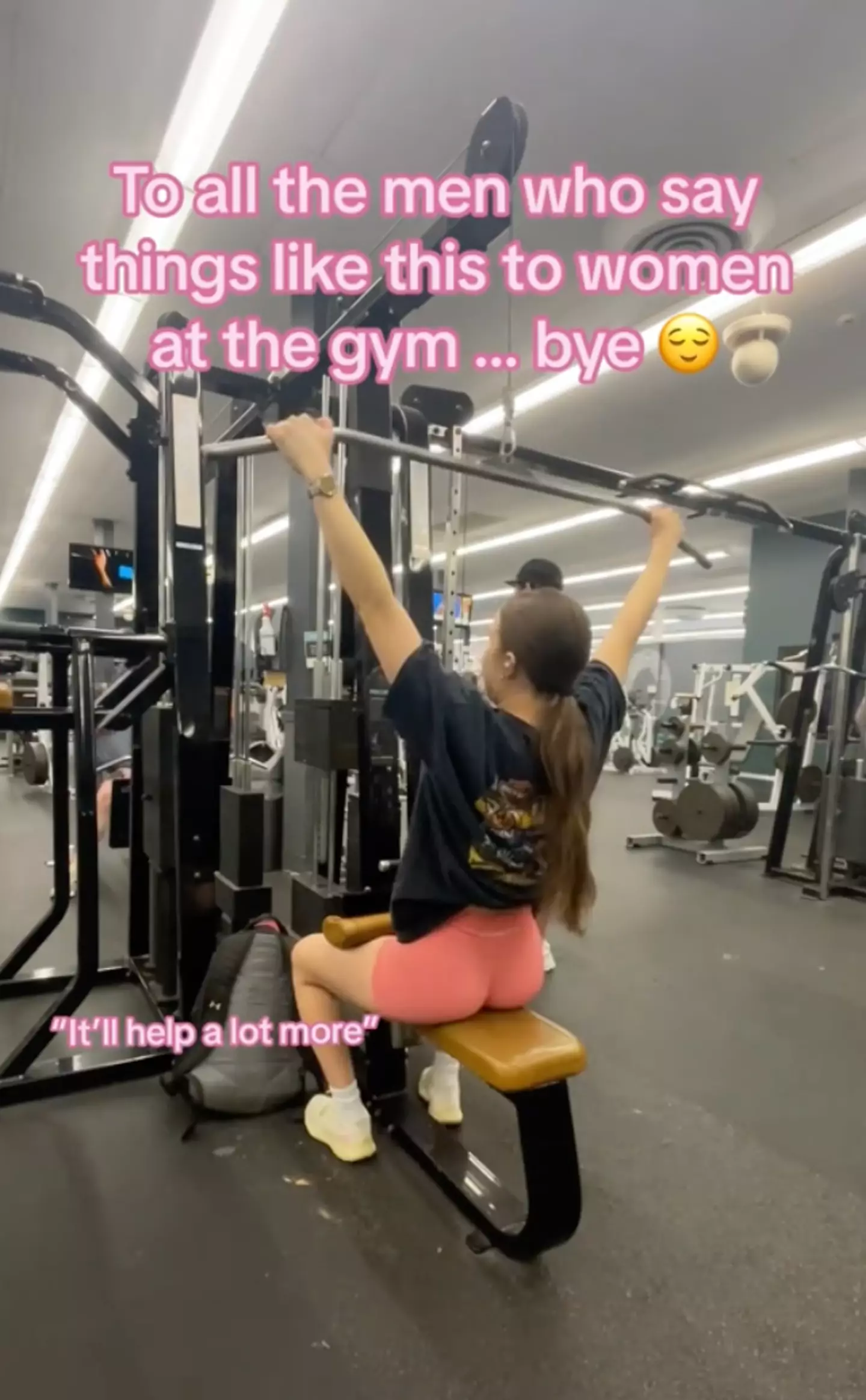 Oh for someone to be able to go to the gym and workout in peace.