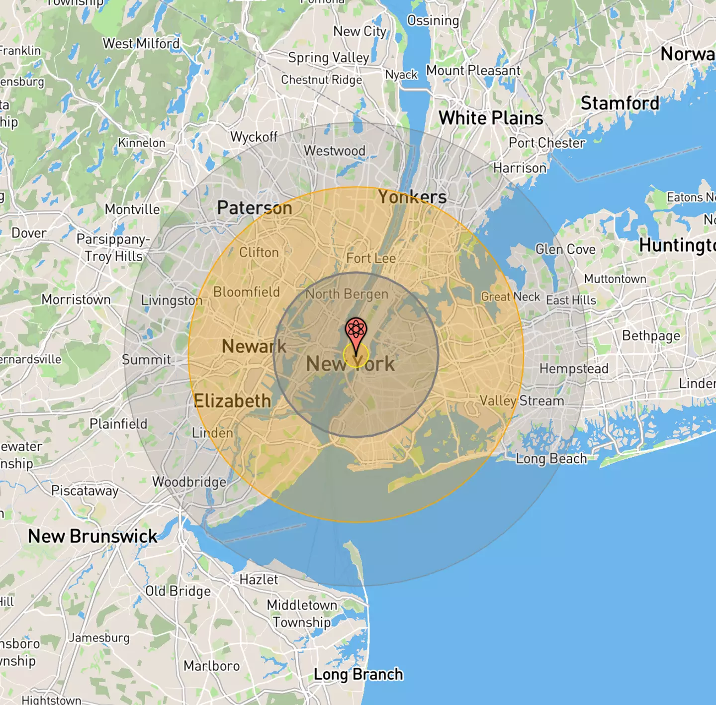A Chinese nuke over New York City.