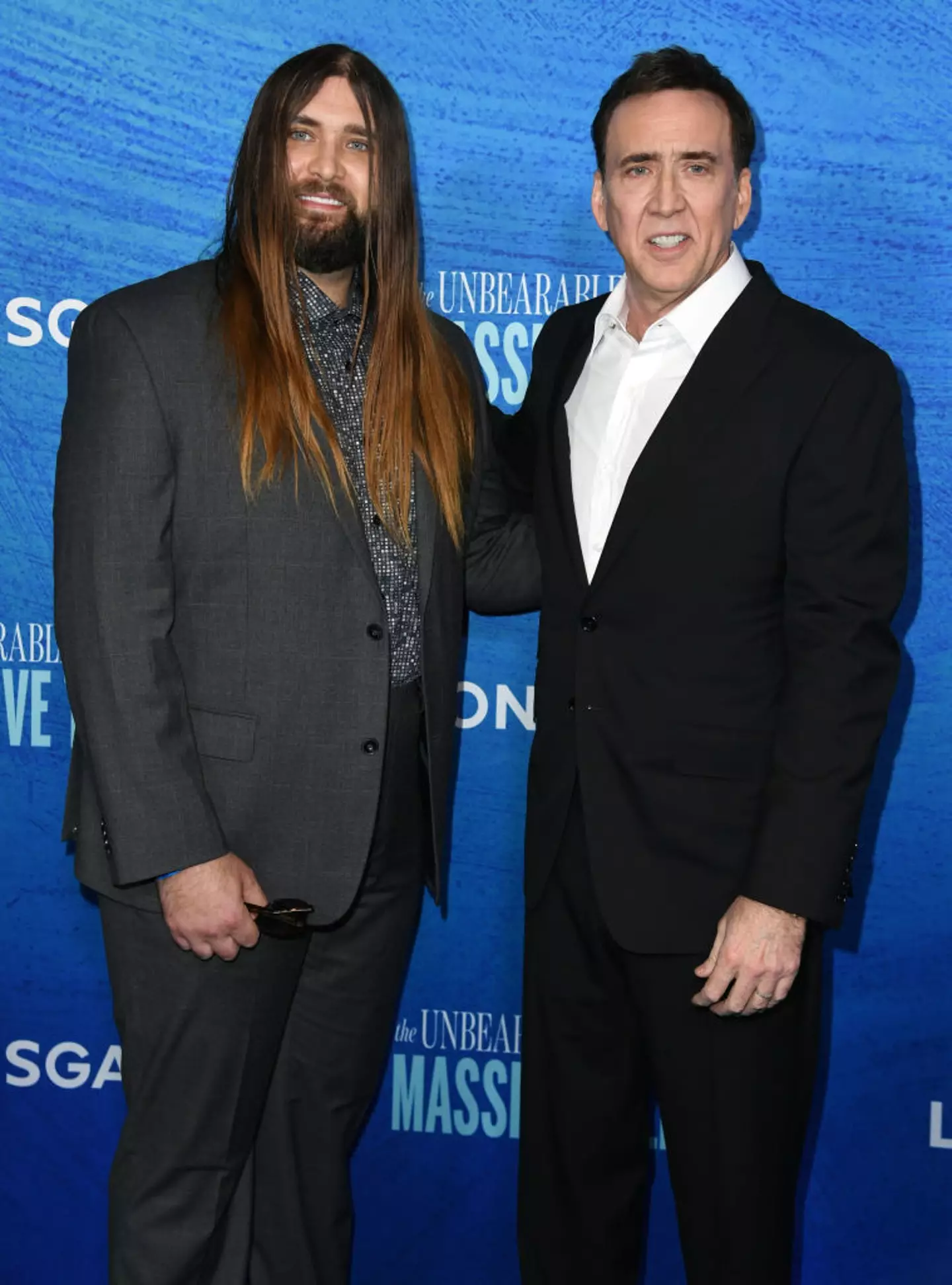 Weston with his dad Nicolas Cage (JC Olivera/Getty Images)