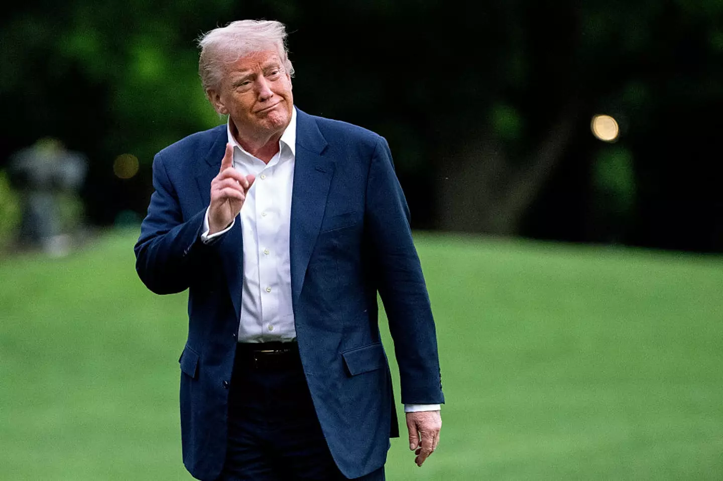 President Donald Trump appeared to take credit for the ceasefire between Pakistan and India (Chris Kleponis/CNP/Bloomberg via Getty Images)