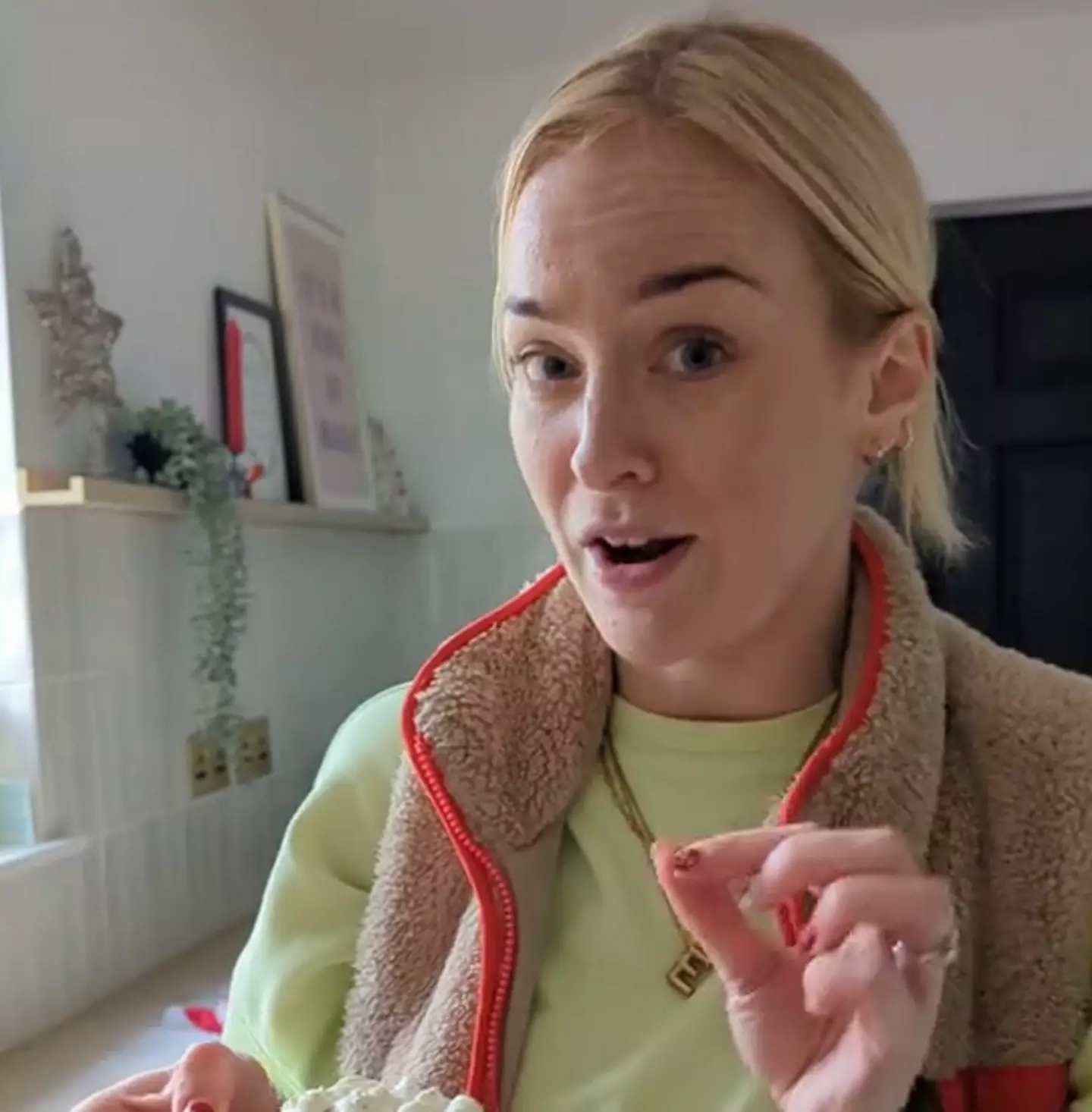 Abi has to feed 10 people over Christmas (SWNS)