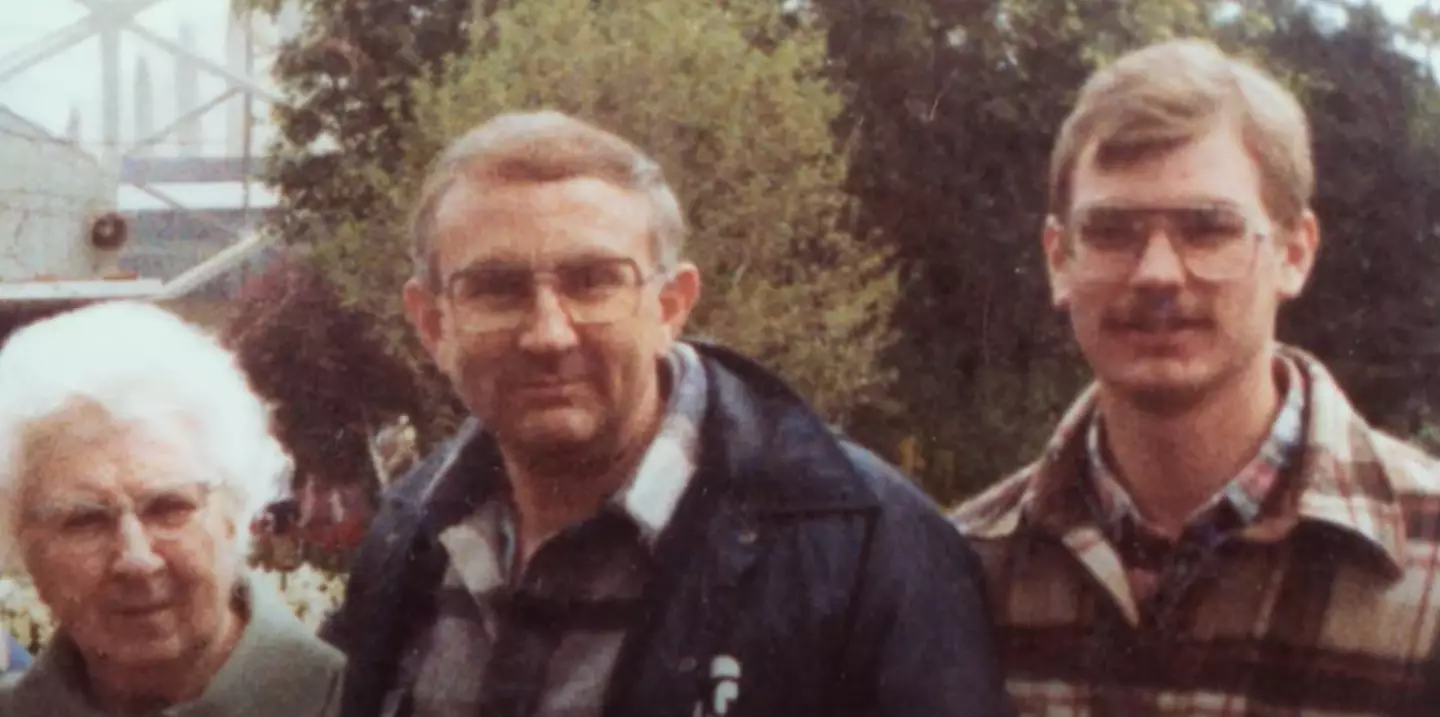 Lionel Dahmer with his son Jeffrey Dahmer.