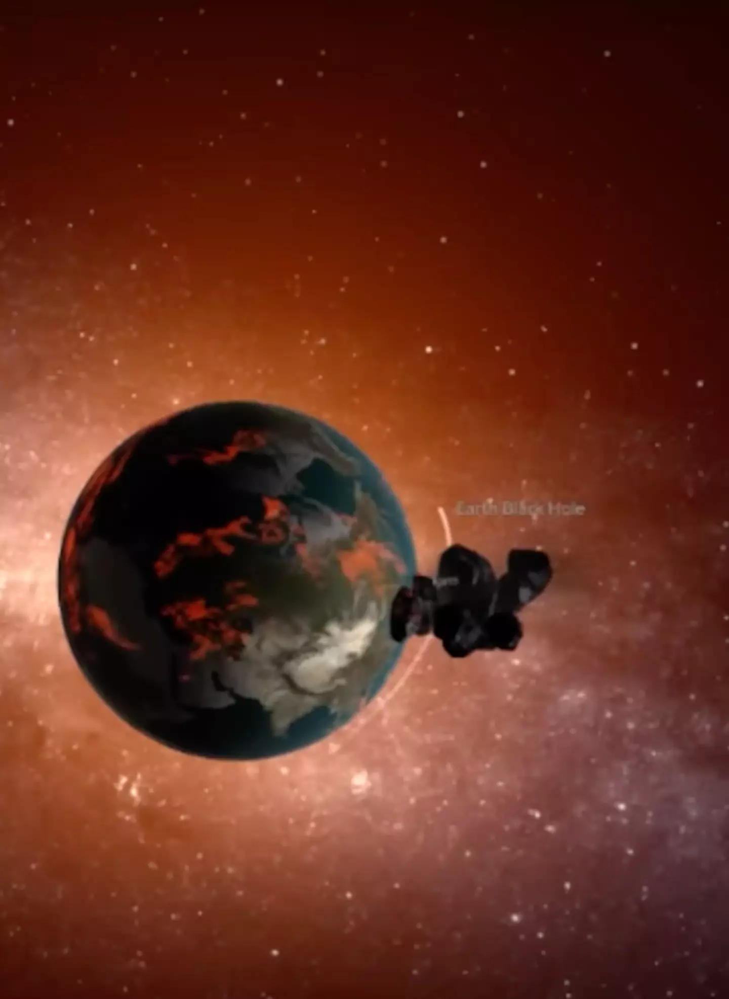 Large chunks would pull away.