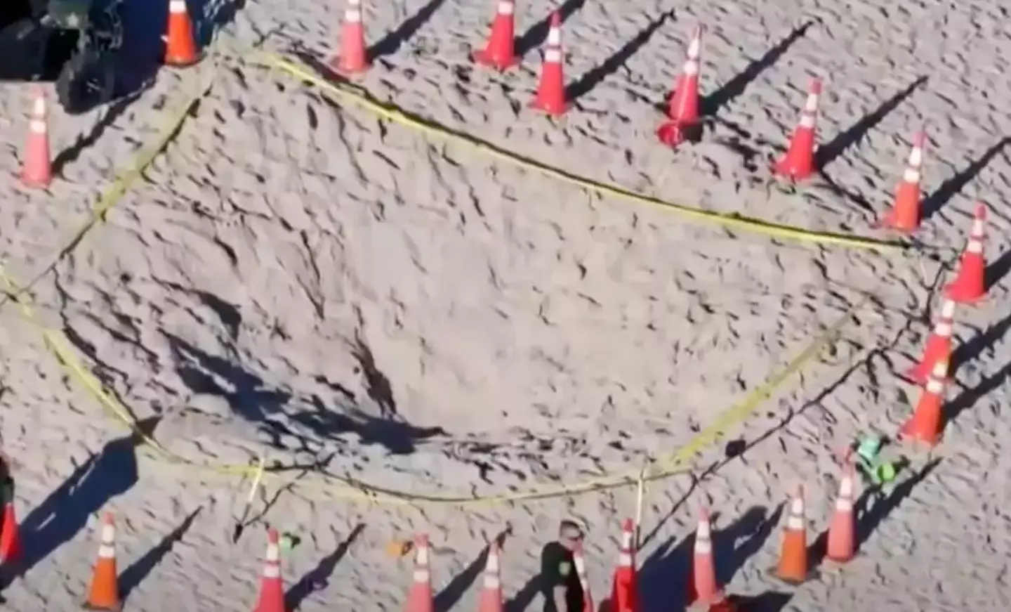 The children reportedly dug a hole measuring about five to six feet deep.
