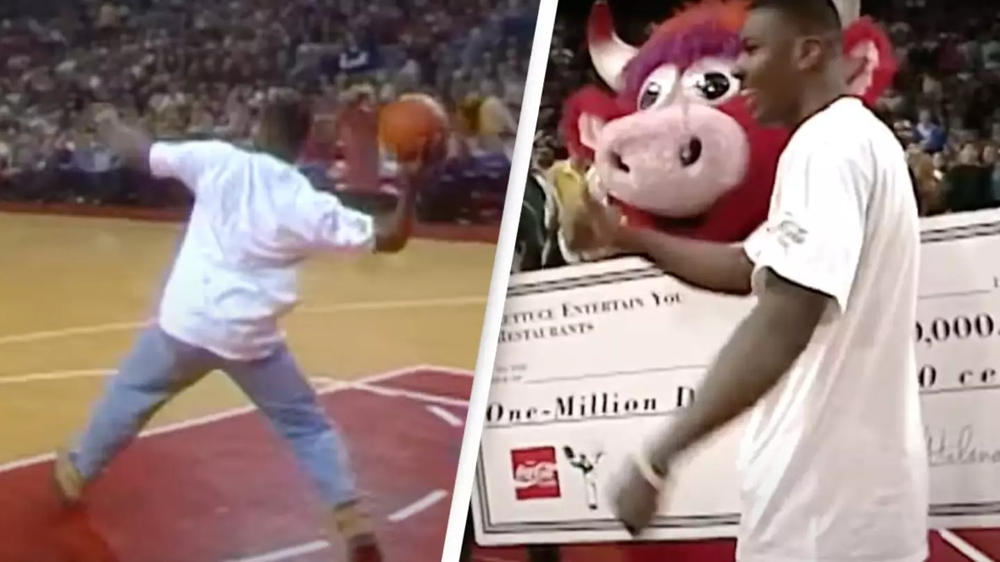 Man made million dollar shot during basketball game only for company to not intend on paying him