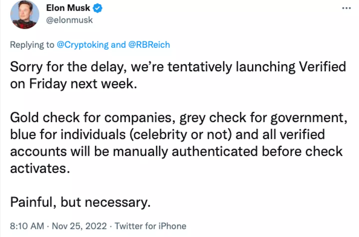 Elon Musk has dropped another bombshell for Twitter users as the new boss continues to put his own stamp on the platform.