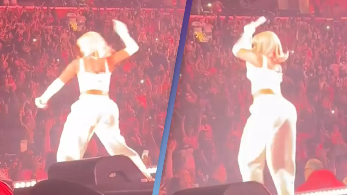 Nicki Minaj hurls object at fan after getting hit by it onstage