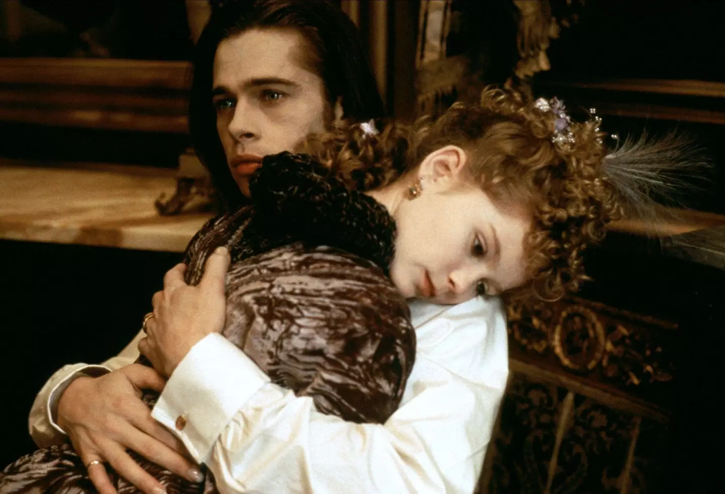 Kirsten Dunst and Brad Pitt in Interview With the Vampire.