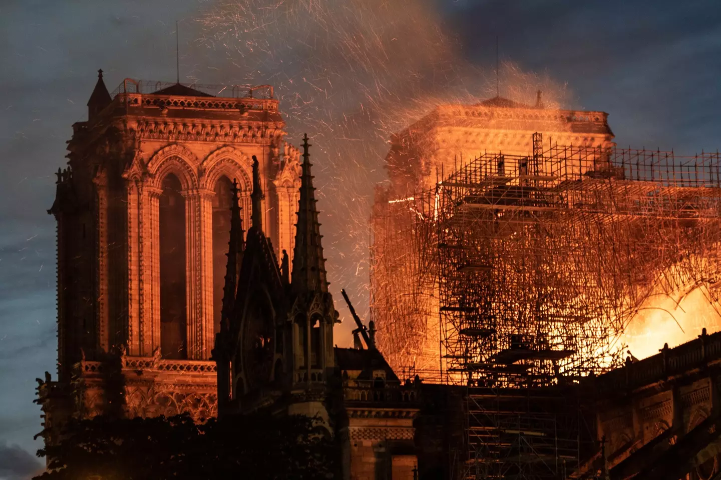 Notre Dame caught alight in 2019 (Getty Stock Photo)