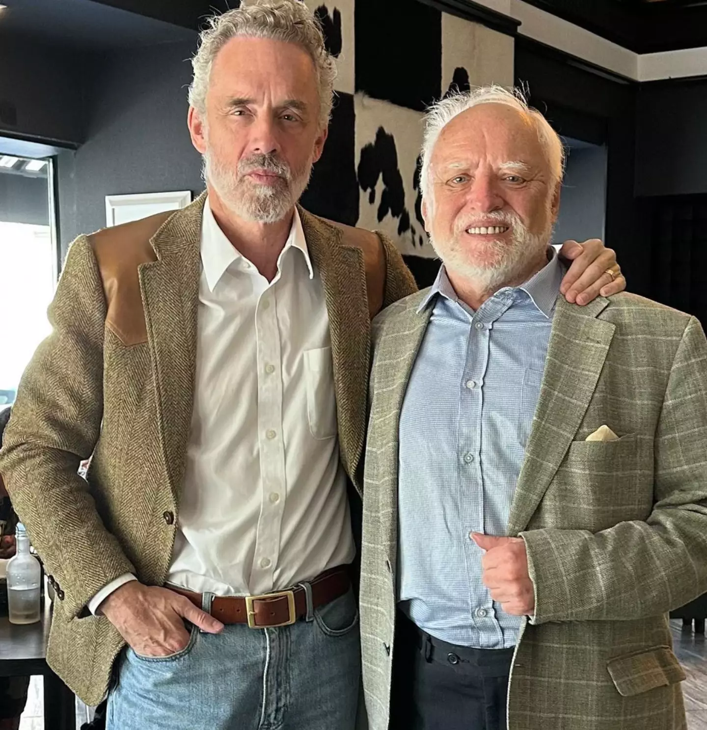 Jordan Peterson and Hide The Pain Harold shocked the internet.