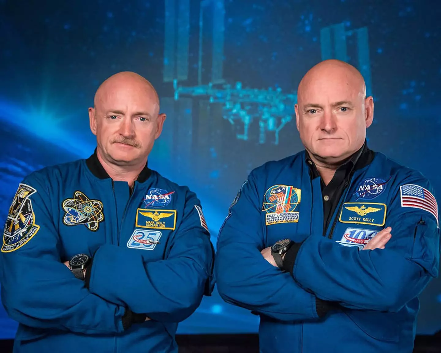 Scott and Mark Kelly partook in the study (ROBERT MARKOWITZ/NASA/AFP via Getty Images)