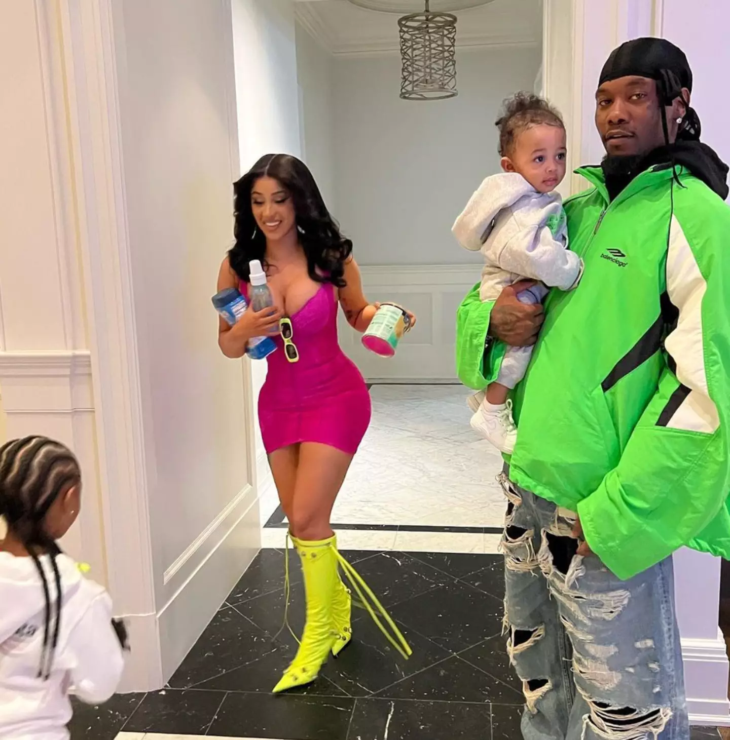 The controversial rapper is a mother of two young children.
