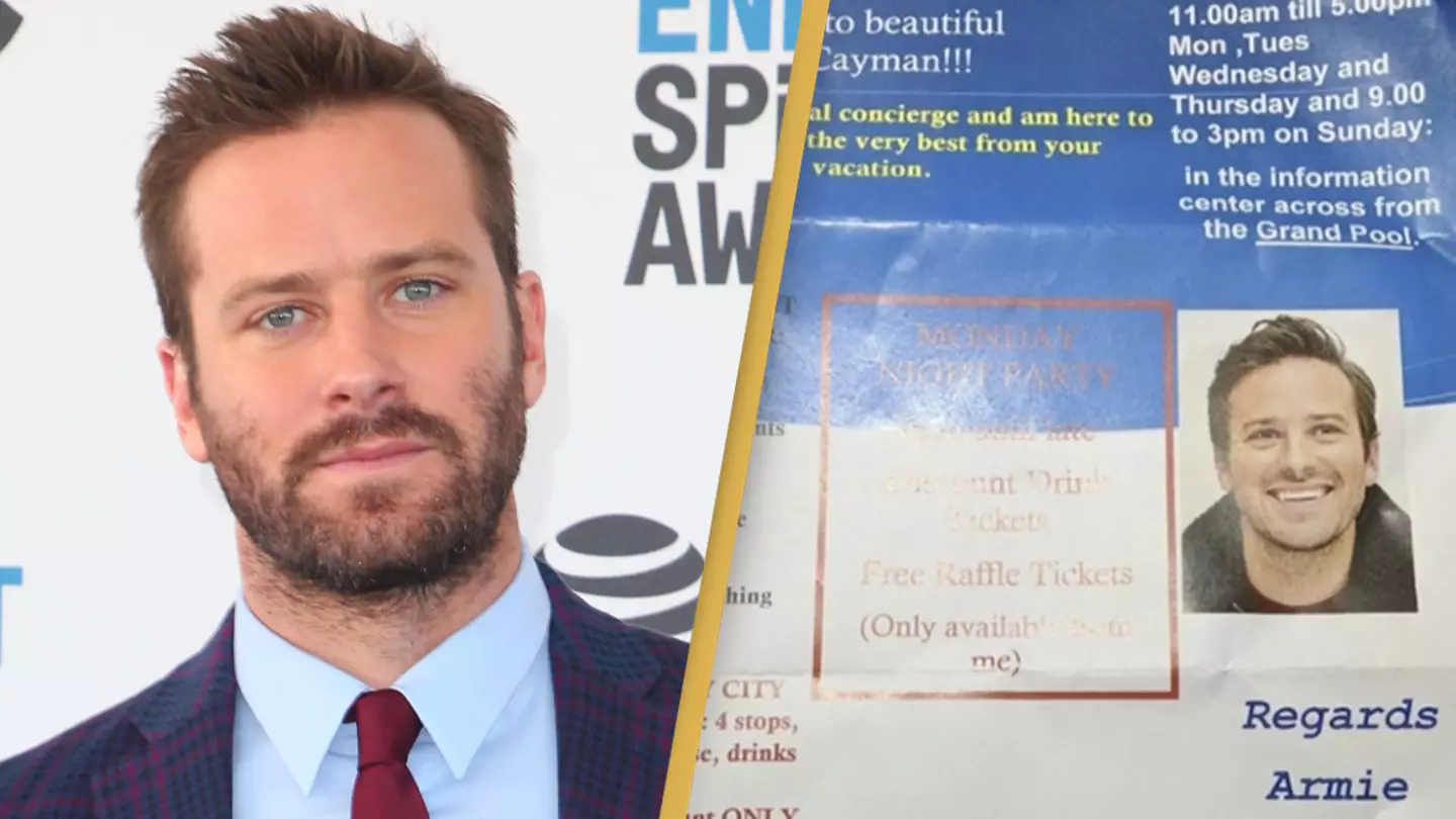 Armie Hammer Is 'Totally Broke' And 'Working In A Cubicle At A Hotel'