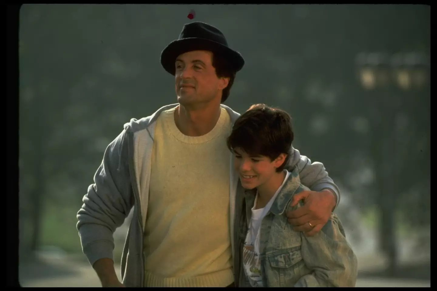 Sylvester and Sage Stallone starred in Rocky V together.