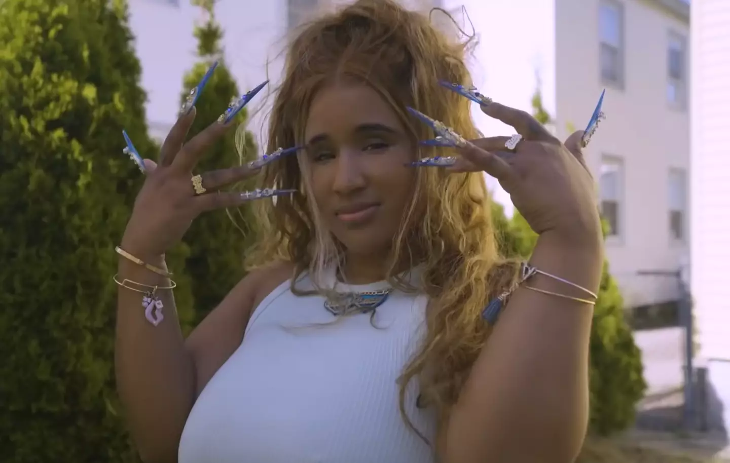 Kat is engaged to a man serving life behind bars (YouTube/Truly)