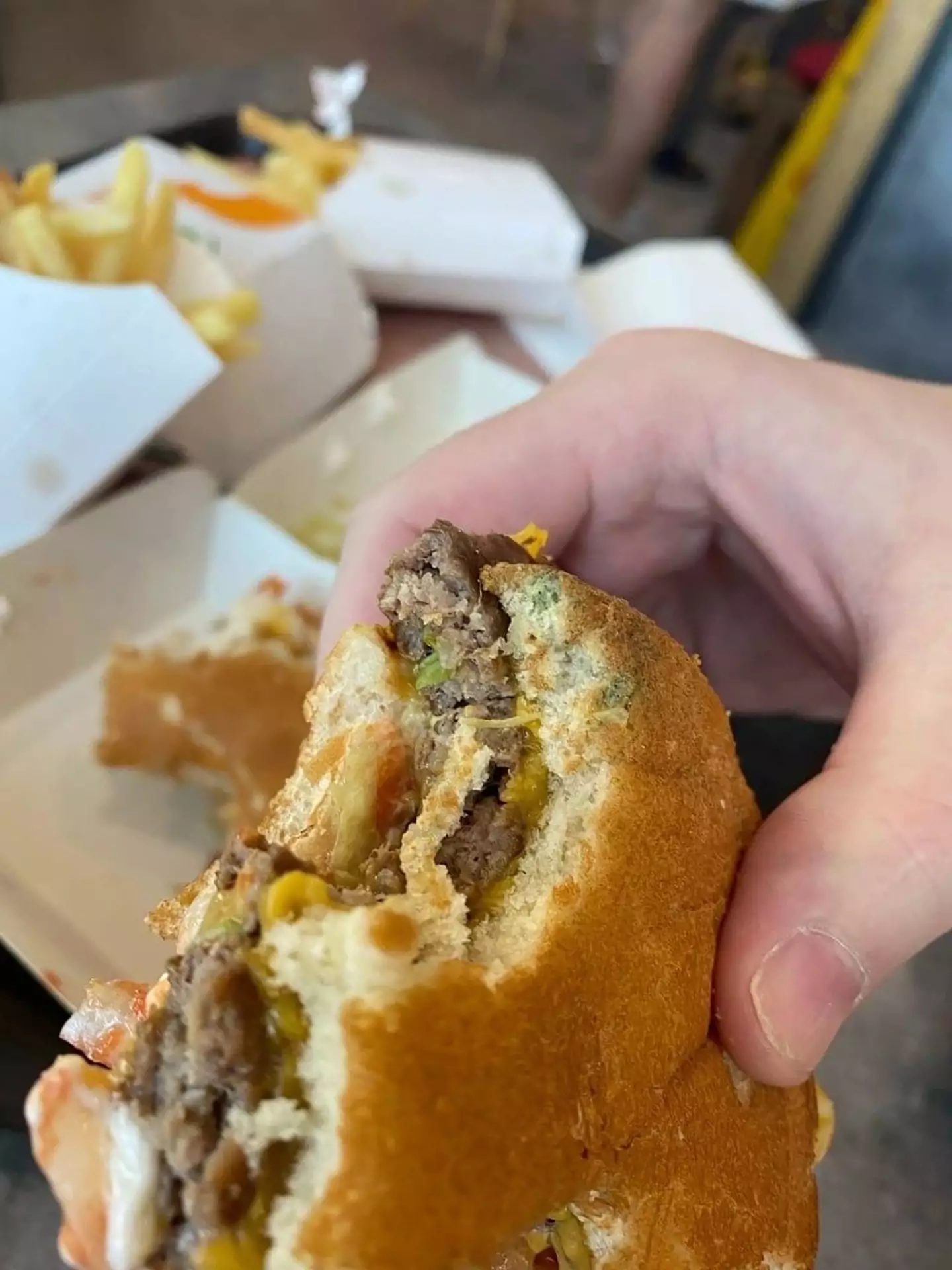 Multiple people have had mouldy burgers.