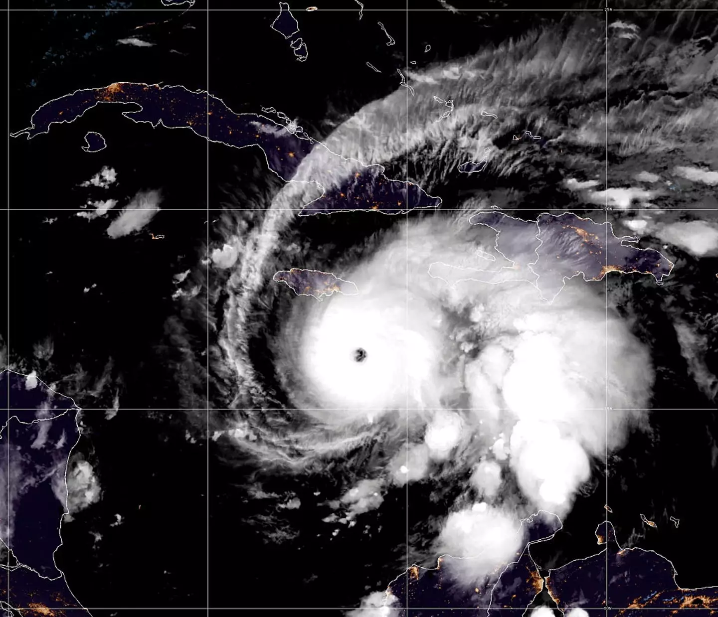 The 'storm of the century' is set to devastate Jamaica (NOAA via Getty Images)