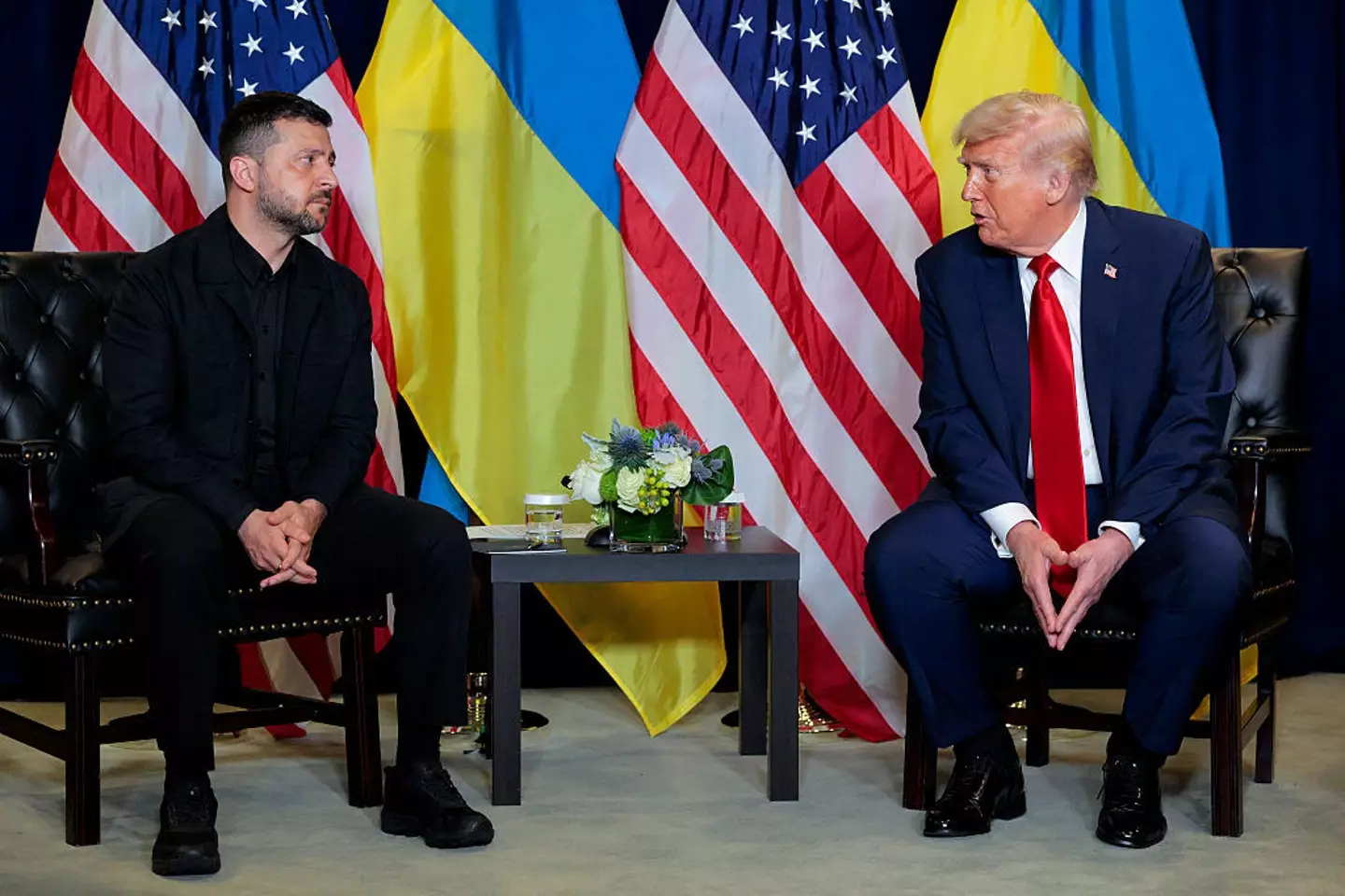 A body language expert has weighed in on Zelenskyy's feelings about Trump (Chip Somodevilla/Getty Images)