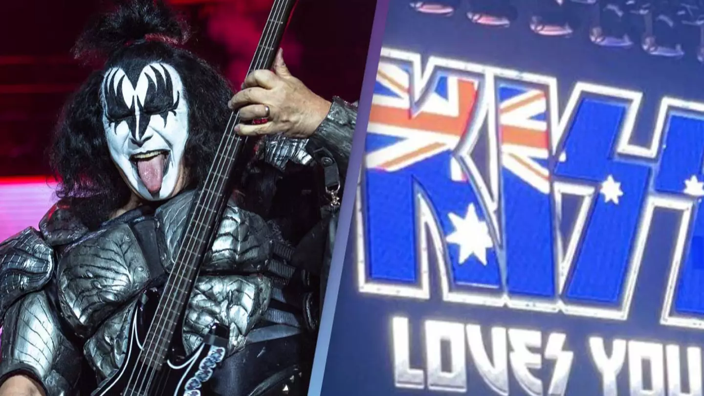 Kiss Accidentally Wave Wrong Flag To Thank Austrian Fans