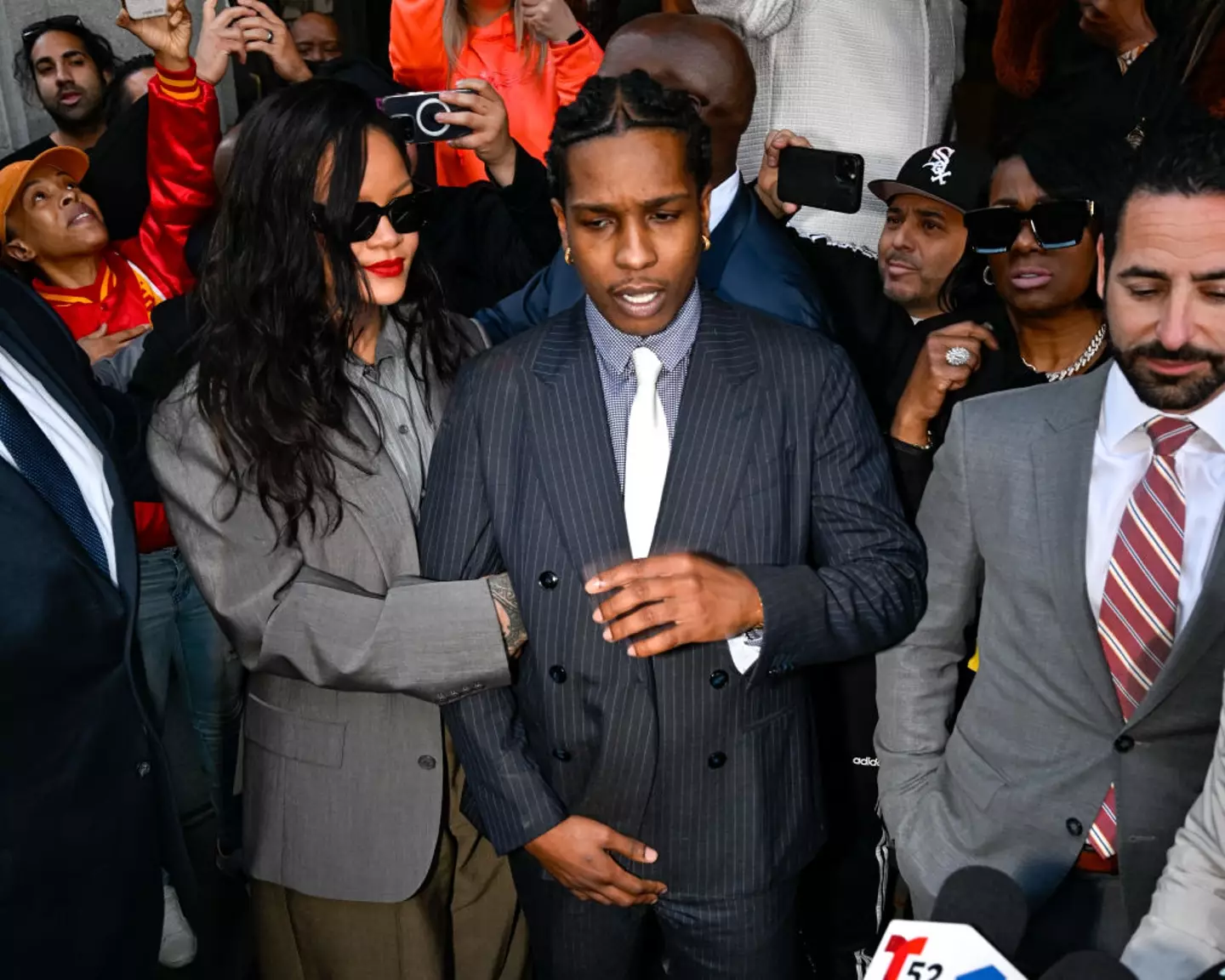 Rihanna supported Rocky in the courtroom (DUTCH/Bauer-Griffin/GC Images)
