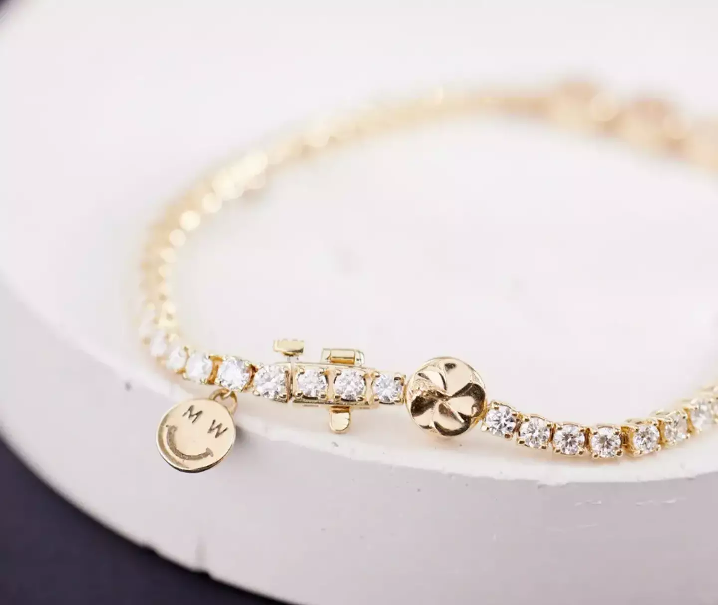 Taylor Swift's bracelet is from a collection created by Wove and Michelle Wie West.