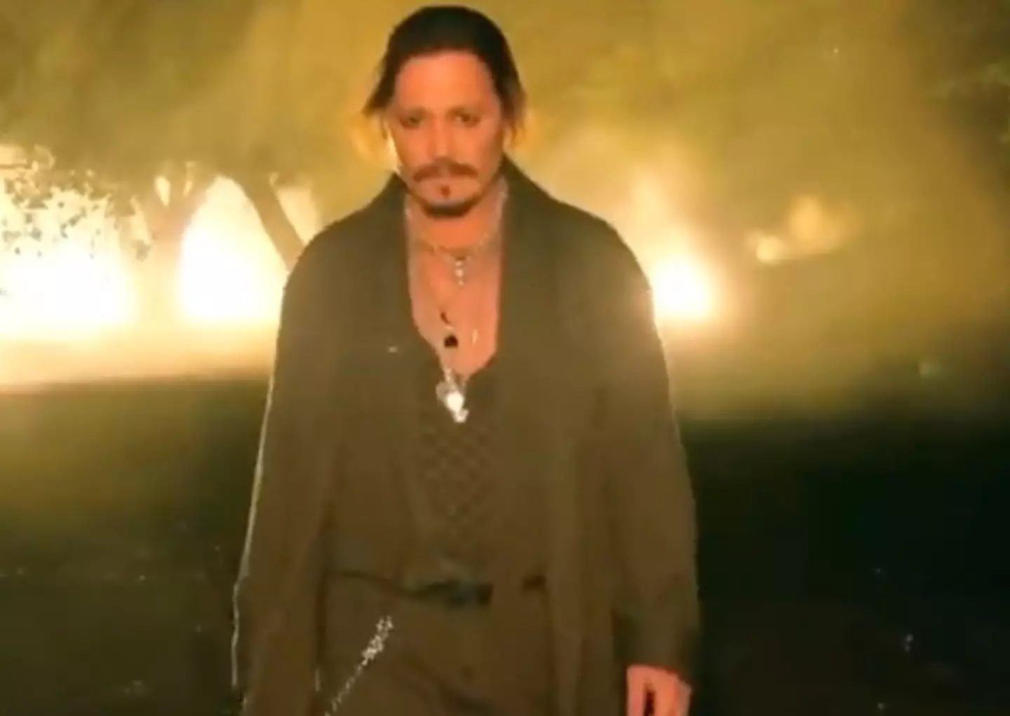 Johnny Depp was involved in Rihanna's fashion show.