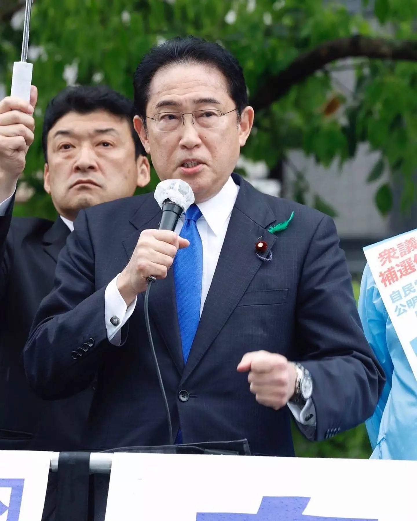 Japanese PM Fumio Kishida was thankfully unhurt.