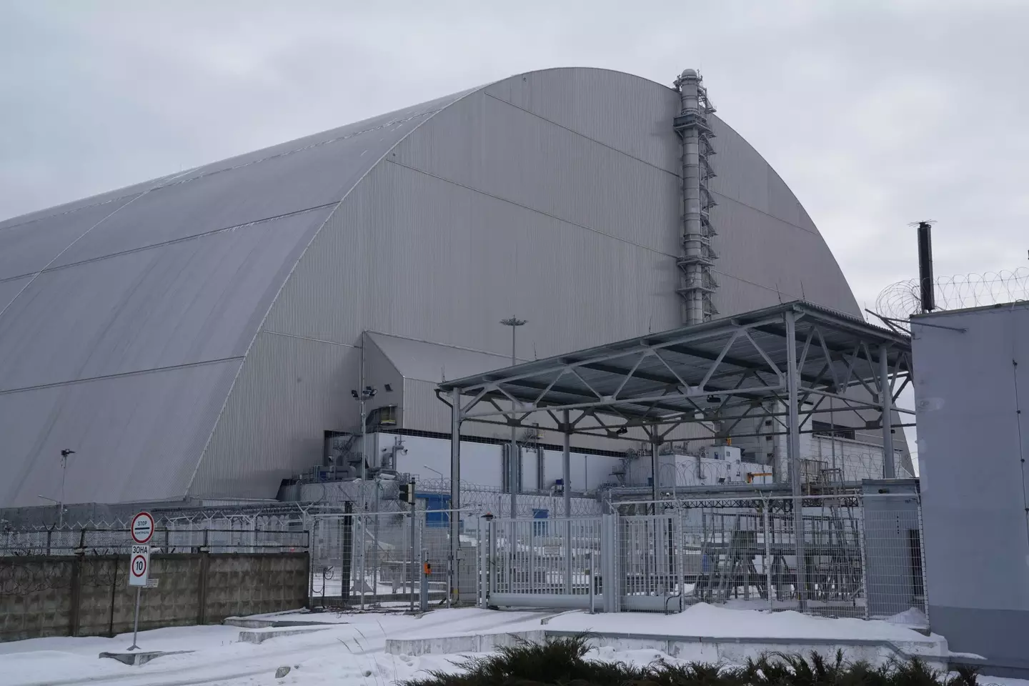The Chernobyl site has been reconnected to the electricity network.