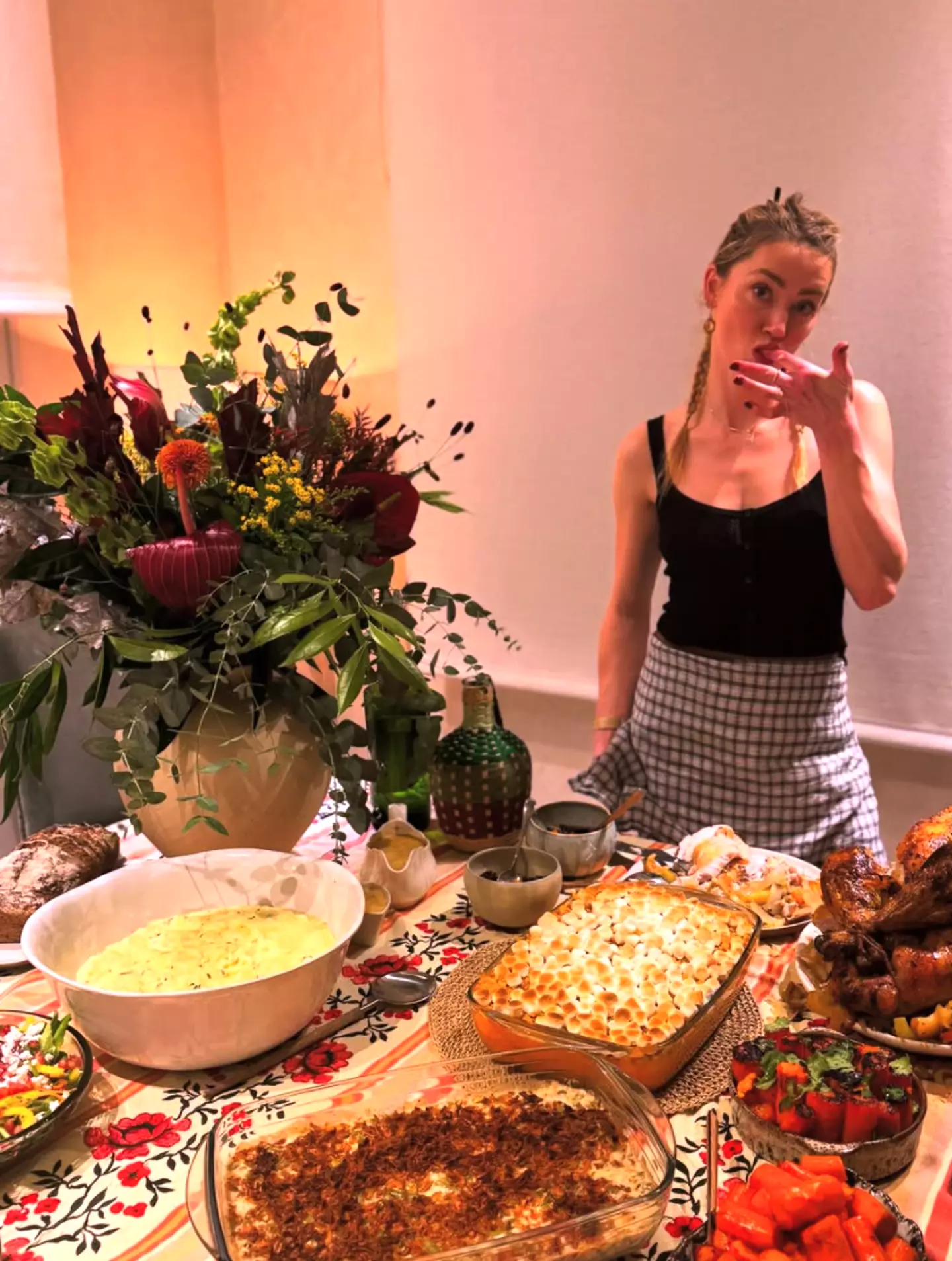 Heard shared Thanksgiving pictures of herself from over the years (Amber Heard/Instagram)