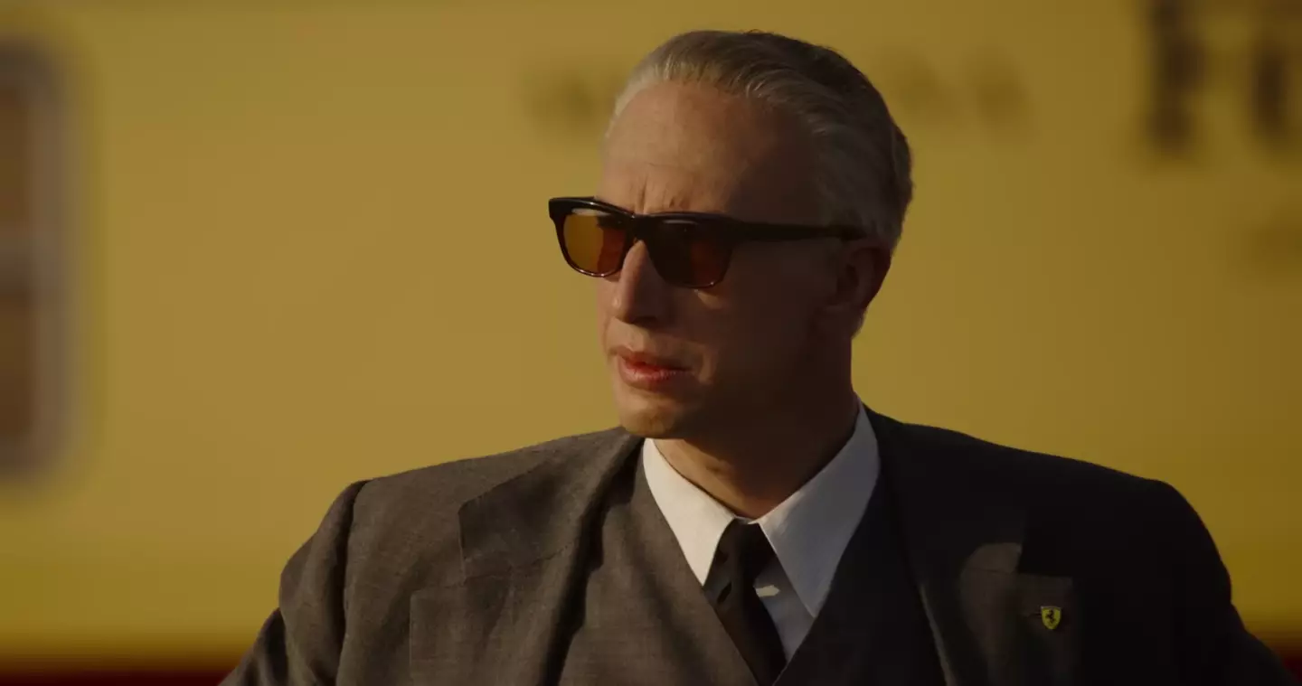 Adam Driver plays Enzo Ferrari in the upcoming movie.